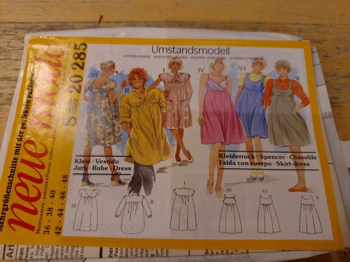 Schnittmuster umstandsmodell - schnittmuster,