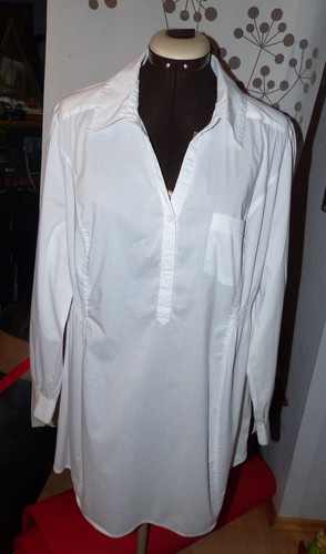 Bluse weiß langarm mama - bluse,